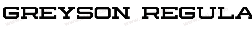Greyson Regular字体转换
